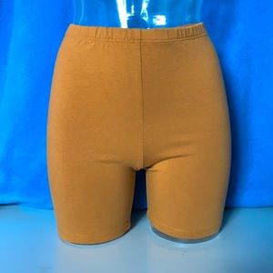 Amber Wave Hi-Waist Spandex Bike Shorts NWOT A/M